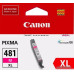 Картридж струйный Canon CLI-481XL M 2045C001 пурпурный (8.3мл) для Canon Pixma TS6140/TS8140TS/TS9140/TR7540/TR8540