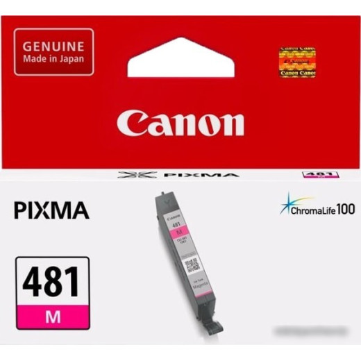 Картридж струйный Canon CLI-481 M 2099C001 пурпурный для Canon Pixma TS6140/TS8140TS/TS9140/TR7540/TR8540