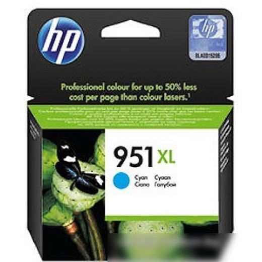 Картридж струйный HP 951XL CN046AE голубой (1500стр.) для HP OJ Pro 8100/8600