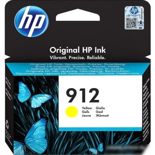 Картридж струйный HP 912 3YL79AE желтый (315стр.) для HP DJ IA OfficeJet 801x/802x