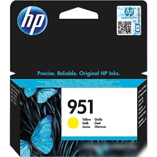 Картридж струйный HP 951 CN052AE желтый (700стр.) для HP HP OJ Pro 8610/8620