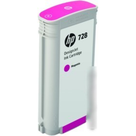Картридж струйный HP 728 F9J66A пурпурный (130мл) для HP DJ T730/T830
