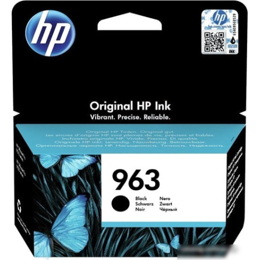 Картридж струйный HP 963 3JA26AE черный (1000стр.) для HP OfficeJet Pro 901x/902x/HP