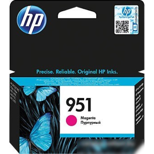 Картридж струйный HP 951 CN051AE пурпурный (700стр.) для HP OJ Pro 8610/8620