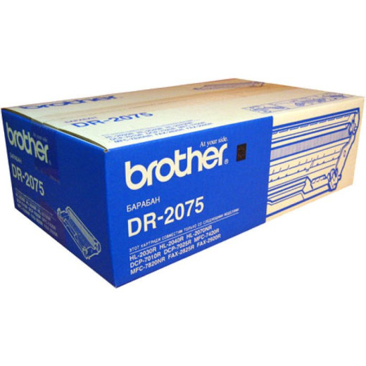Фотобарабан (Drum) Brother DR-2075 ч/б.печ.:12000стр монохромный (принтеры и МФУ) для HL-2030R/2040R/2070NR/DCP-7010R/7025R/MFC-7420R/7820NR/FAX-2825R/2920R (DR2075)