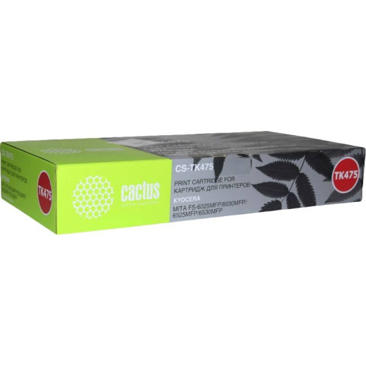 Картридж совм. Cactus TK-475 черный для Kyocera FS-6025/6030 (15000стр.)