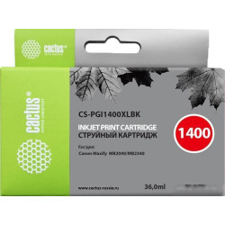 Картридж совм. Cactus PGI1400XLBK черный для Canon MB2050/MB2350/MB2040/MB2340 (36мл)