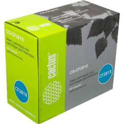 Картридж лазерный Cactus CS-CF281X black ((25000стр.) для HP LJ Enterprise M630/M604n/M605n/M606dn) (CS-CF281X)