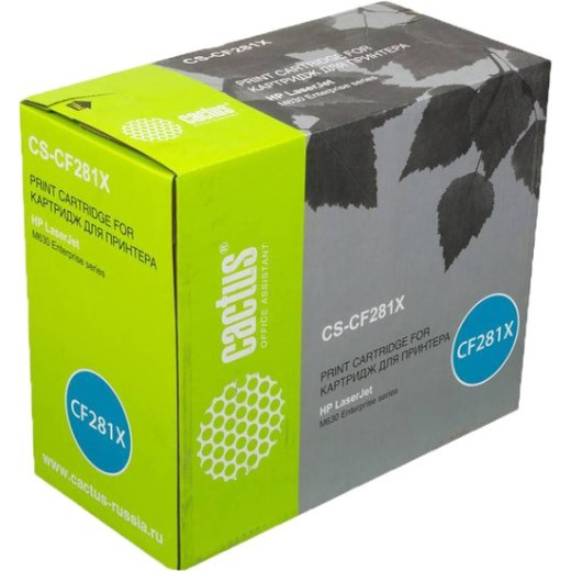 Картридж лазерный Cactus CS-CF281X black ((25000стр.) для HP LJ Enterprise M630/M604n/M605n/M606dn) (CS-CF281X)