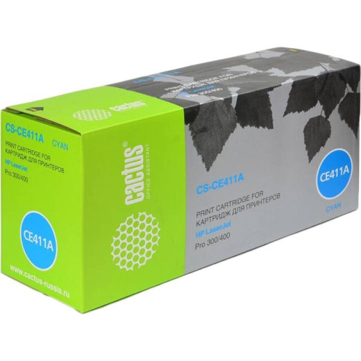 Картридж лазерный Cactus CS-CE411A cyan ((2600 стр.) для HP CLJ Pro 300 Color M351/M451/MFP M375/MFP M475) (CS-CE411A)