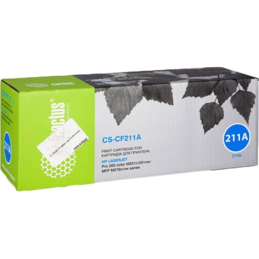 Картридж лазерный Cactus CS-CF211A blue ((1800стр.) для HP LJ Pro 200 M251/M276) (CS-CF211A)