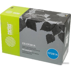 Картридж лазерный Cactus CS-CF281A black ((10500стр.) для HP LJ Enterprise M630/M604n/M605n/M606dn) (CS-CF281A)