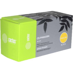 Картридж лазерный Cactus CS-PH6022BK 106R02763 black ((2000стр.) для Xerox Phaser 6020/6022/WC6025/6) (CS-PH6022BK)