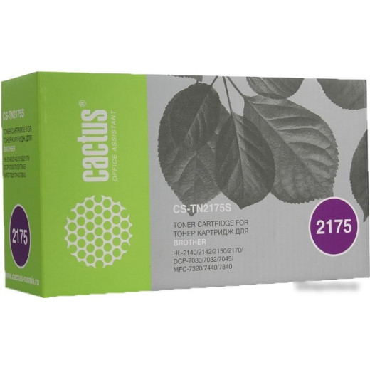 Картридж лазерный Cactus CS-TN2175S black ((2600стр.) для Brother HL-2140/2150/2170) (CS-TN2175S)