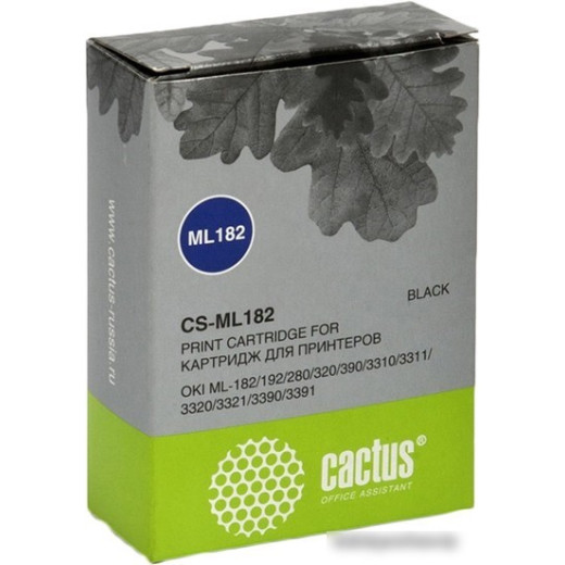 Картридж совм. Cactus ML182 черный для Oki ML-182/192/280/320/390
