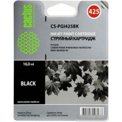 Картридж совм. Cactus PGI425BK черный пигментный для Canon Pixma iP4840/MG5140/5240 (16мл)