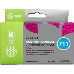 Картридж струйный Cactus CS-CZ131 №711 magenta ((26мл) для HP DJ T120/T520) (CS-CZ131)