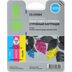 Картридж струйный Cactus CS-CH564 №122XL tri-color (18мл) (330стр. для HP DJ 1050/2050/2050s) (CS-CH564)