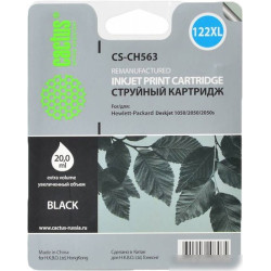 Картридж струйный Cactus CS-CH563 №122XL black (18мл) (330стр. для HP DJ 1050/2050/2050s) (CS-CH563)