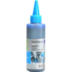 Чернила совм. Cactus EPT6642 голубой для Epson L100/L110/L120/L132/L200/L210/L222/L300/L312/L350 (100мл)