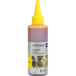Чернила совм. Cactus EPT6644 желтый для Epson L100/L110/L120/L132/L200/L210/L222/L300/L312/L350 (100мл)