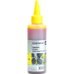 Чернила совм. Cactus EPT6734 желтый для Epson L800/L810/L850/L1800 (100мл)
