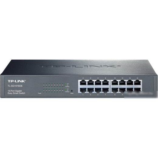 Коммутатор TP-Link TL-SG1016DE управляемый настольный 16x10/100/1000BASE-T