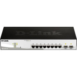 Коммутатор D-Link DGS-1210-10/F1A настраиваемый настольный/19U 8x10/100/1000BASE-T