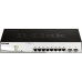 Коммутатор D-Link DGS-1210-10/F1A настраиваемый настольный/19U 8x10/100/1000BASE-T