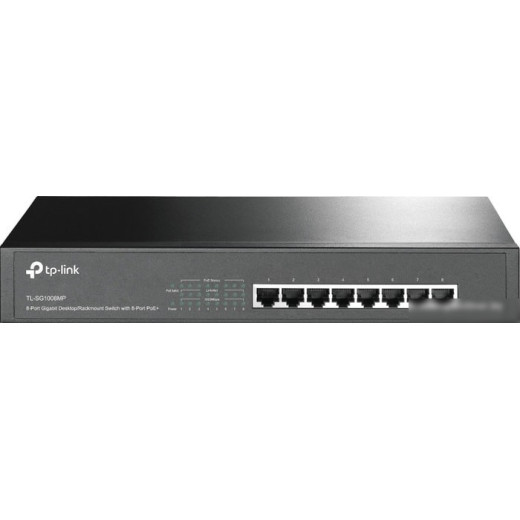 Коммутатор TP-Link TL-SG1008MP 8G 8PoE+ 126W неуправляемый