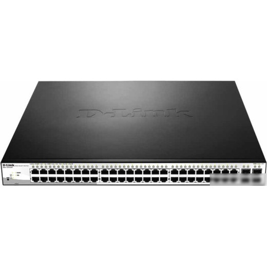 Коммутатор D-Link DGS-1210-52P/ME DGS-1210-52P/ME/B1A 48G 4SFP 24PoE 193W управляемый