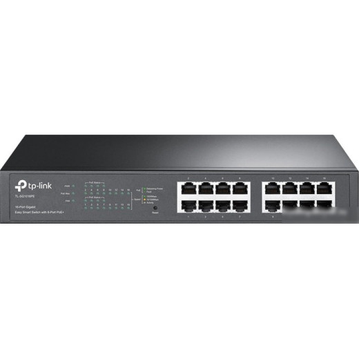 Коммутатор TP-Link TL-SG1016PE 16G 8PoE+ 110W управляемый
