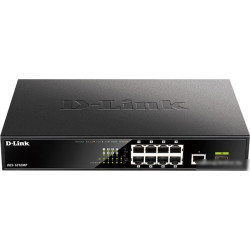 Коммутатор D-Link DGS-1010MP/A1A 9G 1SFP 8PoE 125W неуправляемый