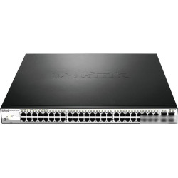 Коммутатор D-Link DGS-1210-52MP/ME DGS-1210-52MP/ME/B1A 48G 4SFP 48PoE 370W управляемый