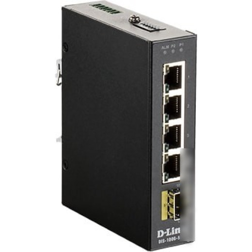 Коммутатор D-Link DIS-100G-5SW DIS-100G-5SW/A1A 4G 1SFP неуправляемый