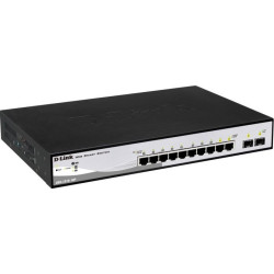 Коммутатор D-Link DGS-1210-10P/ME/A1A 8G 2SFP 8PoE управляемый