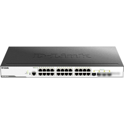 Коммутатор D-Link DGS-3000-28L/B1A 24G 4SFP управляемый