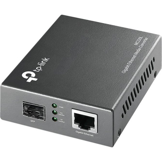 Медиаконвертер TP-Link MC220L 1000 Мбит/с RJ45 - 1000 Мбит/с SFP-слот с поддержкой модулей MiniGBIC, переключающийся адаптер питания, возможность установки в шасси
