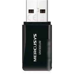 Сетевой адаптер WiFi Mercusys MW300UM N300 USB 2.0