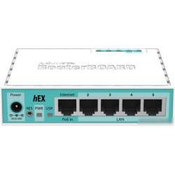 Роутер MikroTik hEX (RB750GR3) 10/100/1000BASE-TX белый