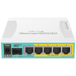 Роутер MikroTik hEX PoE (RB960PGS) 10/100/1000BASE-TX/SFP белый