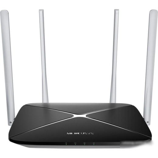 Роутер беспроводной Mercusys AC12 AC1200 10/100BASE-TX черный