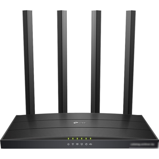Роутер беспроводной TP-Link Archer C6U AC1200 10/100/1000BASE-TX/4G ready черный
