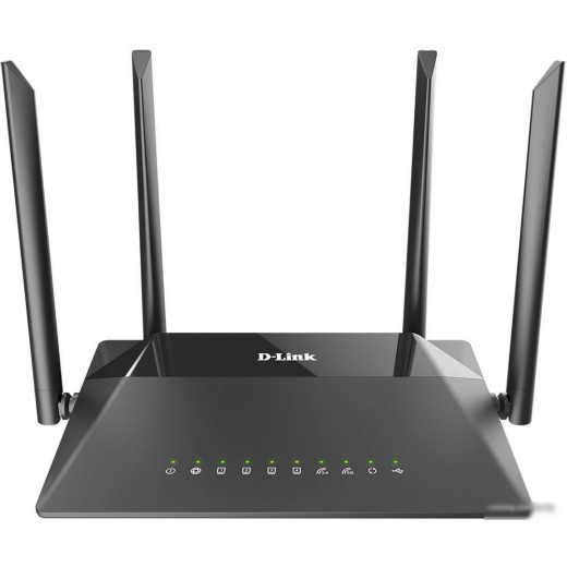 Роутер беспроводной D-Link DIR-853 (DIR-853/URU/R3A) AC1300 10/100/1000BASE-TX/4G ready черный