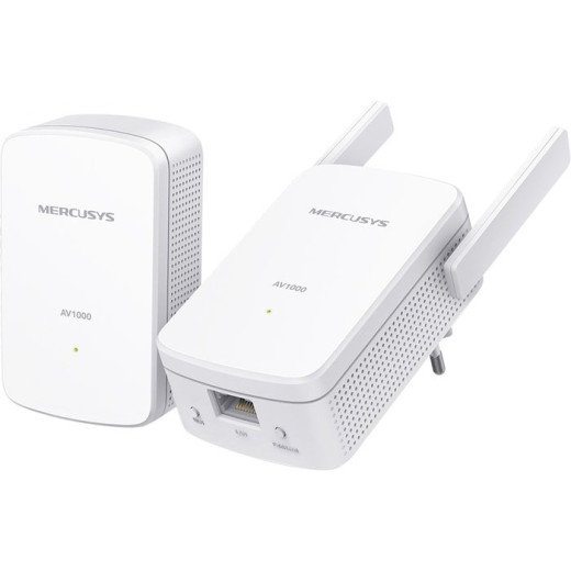Сетевой адаптер Powerline Mercusys MP510 KIT N300 Gigabit Ethernet (ант.внеш.несъем.) 2ант. (упак.:2шт)