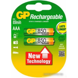 Аккумулятор GP AAA (HR03) 850mAh 2BL