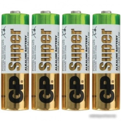 Батарея GP Super Alkaline 15ARS LR6 AA (4шт) спайка