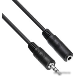 Кабель-удлинитель аудио Buro Jack 3.5 (m)/Jack 3.5 (f) 2м. черный (BAAC003-2)