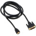 Кабель аудио-видео Buro HDMI (m)/DVI-D (Dual Link) (m) 1.8м. Позолоченные контакты черный (BHP RET HDMI_DVI18)