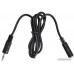 Кабель-удлинитель аудио Buro BAAC003-1 Jack 3.5 (m)/Jack 3.5 (f) 1м. черный